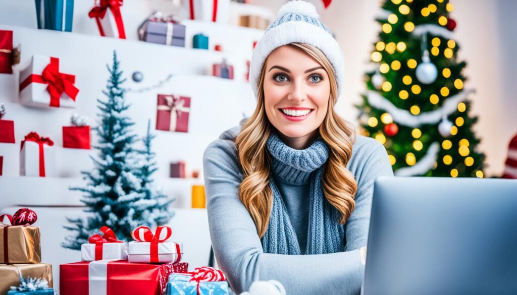 Frühzeitiges Einkaufen zur Weihnachtszeit