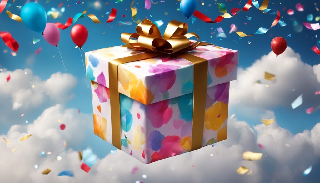 Kreative Geschenklieferung