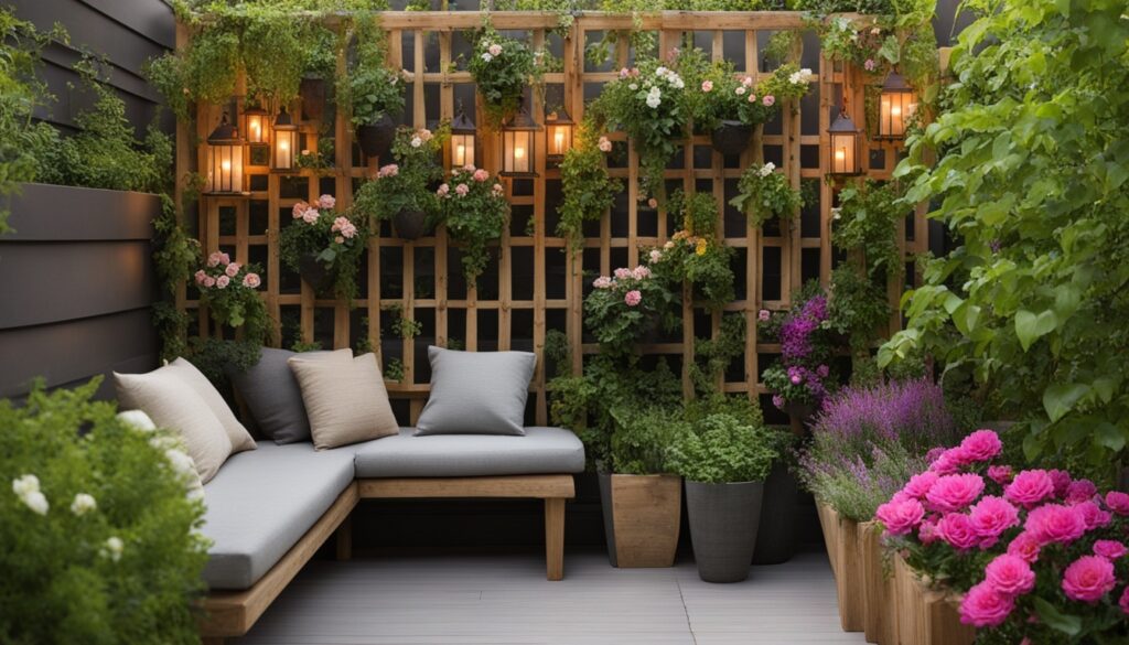 holzdekoration für garten und balkon