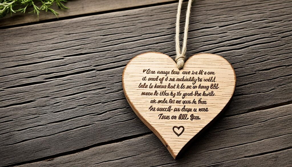 holzherz mit spruch