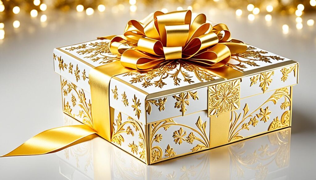 luxuriöse geschenkverpackung